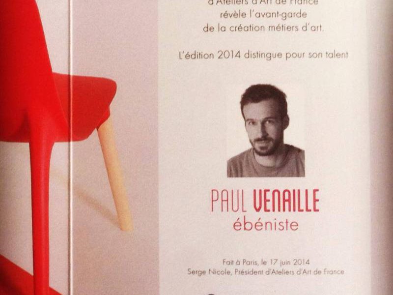 Paul Venaille, "laureat" de maison&objet 2014 Paul Venaille, "laureat" de maison&objet 2014